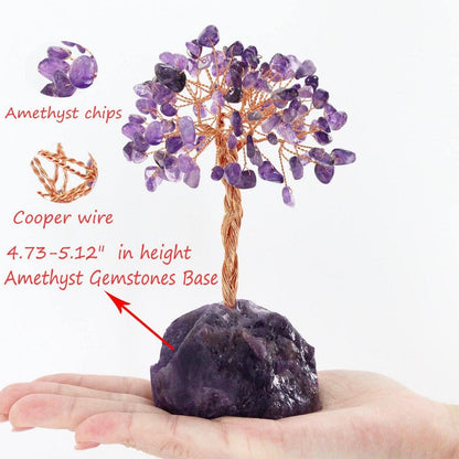 Amethyst Kristallbaum Feng Shui Deko Natürlicher Edelstein