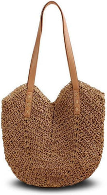 Stroh Handtasche Damen Sommer Umhängetasche Groß Strand Urlaub