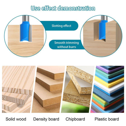 7tlg. Oberfräser Set 8mm Schaft, Holz Nutfräser für Holzbearbeitung