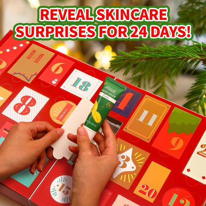 BODY & EARTH Adventskalender Weihnachtsgeschenke für Frauen mit 24 SPA Produkten
