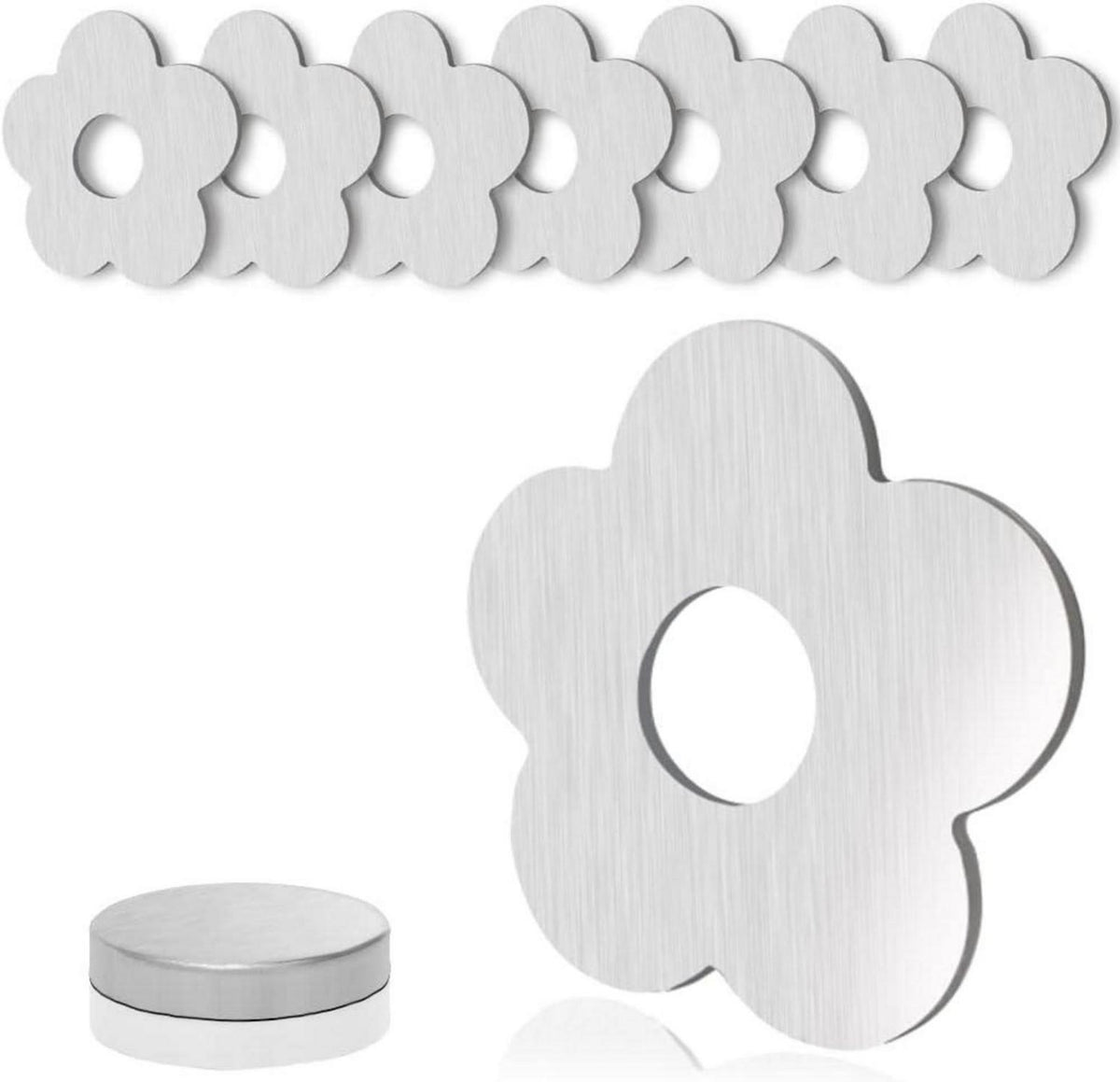 Magnetische Tischdeckenbeschwerer, 8er Set, Edelstahl Blume, Extra
