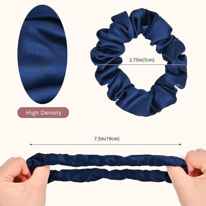 Lolalet Seide Haargummis Satin Scrunchies Damen Mädchen 8 Farben - Stil D