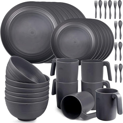 Kunststoff Geschirrset 36tlg. | Camping & Outdoor Service