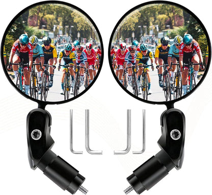Fahrradspiegel Klappbar 360° Drehbar Universal Weitwinkel für Fahrrad