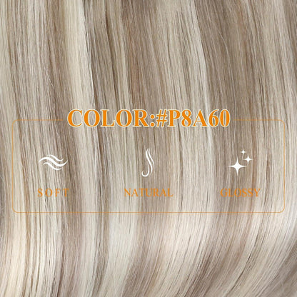 Remy Draht-Extension Ash Brown Mix Platin Blonde 45cm