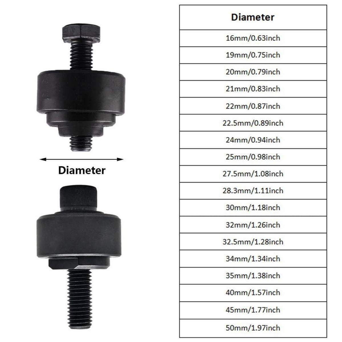 30mm Lochschneider für Spültischarmaturen und Blech