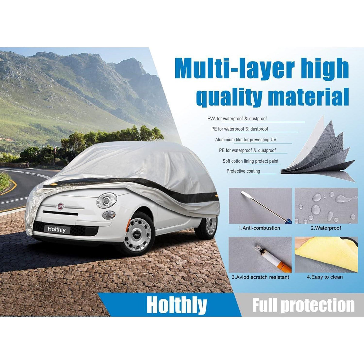 Autoabdeckung wasserdicht für Volkswagen UP (2011-2023)
