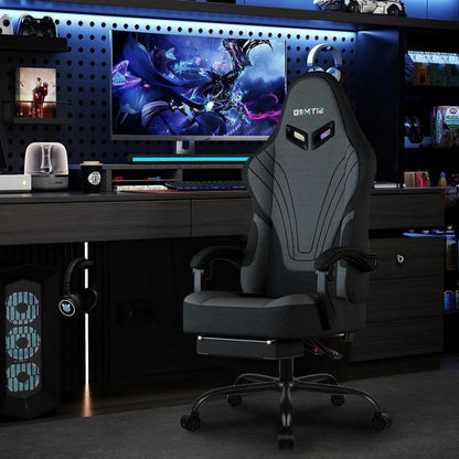 Ergonomischer Gaming Stuhl mit Massage und Fußstütze