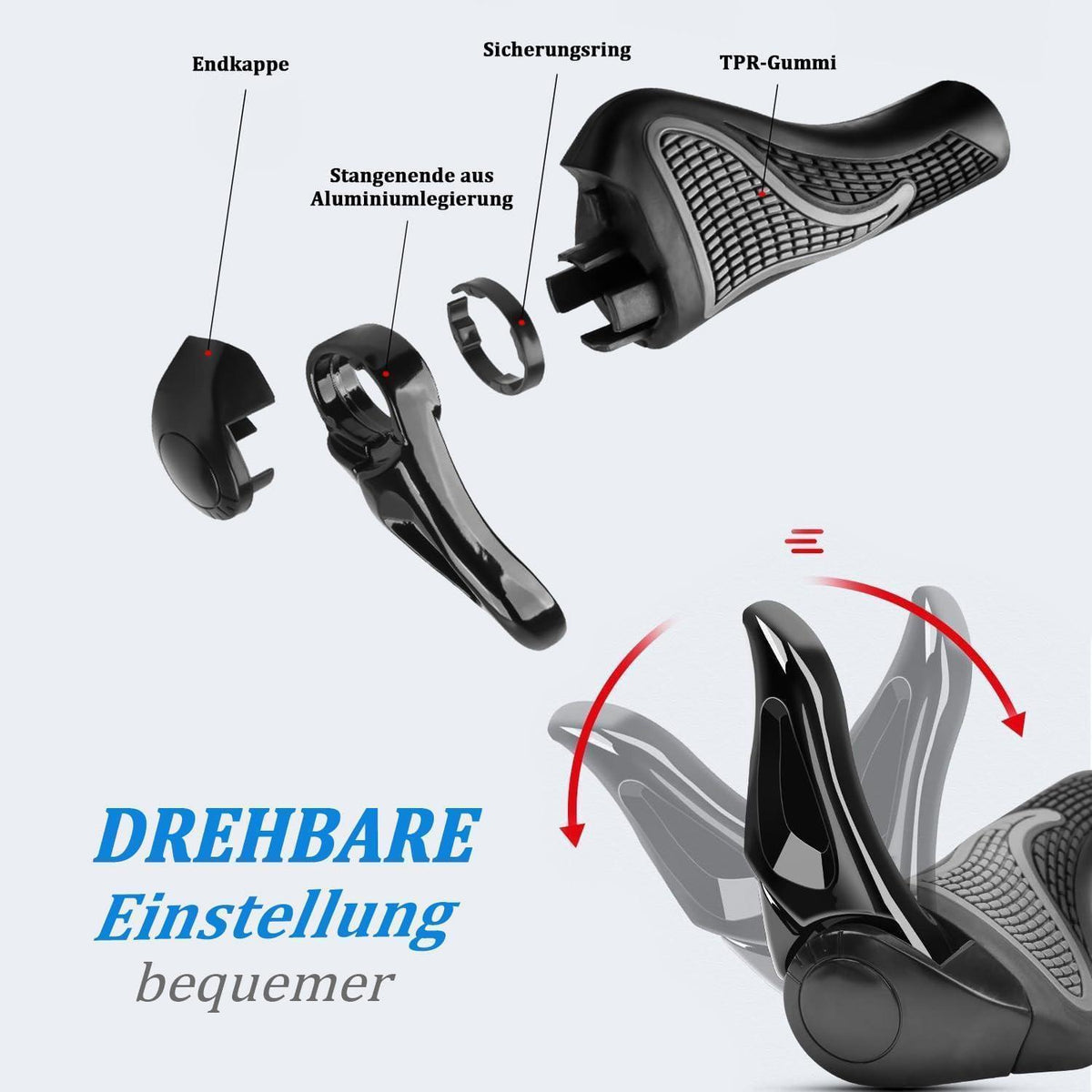 Ergonomische Fahrradgriffe – Rutschfest & Komfortabel