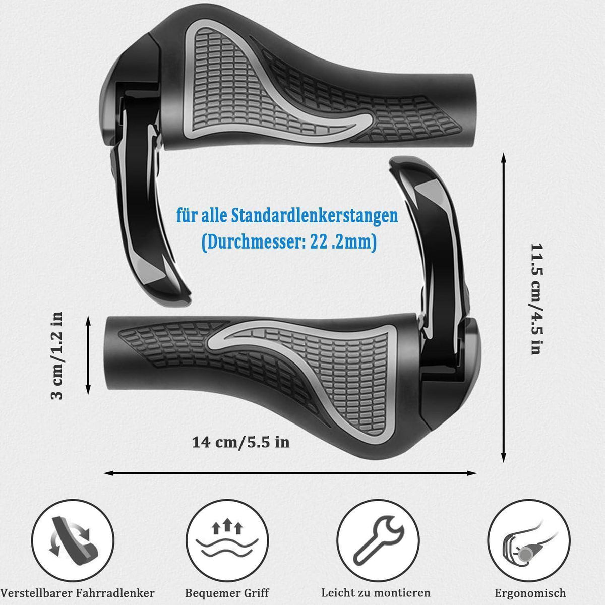 Ergonomische Fahrradgriffe – Rutschfest & Komfortabel