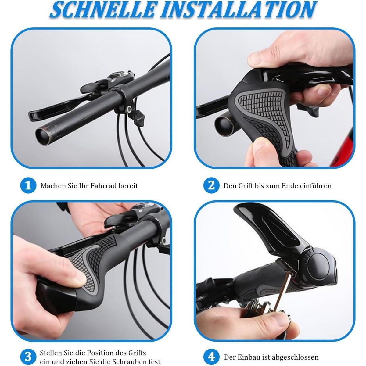 Ergonomische Fahrradgriffe – Rutschfest & Komfortabel