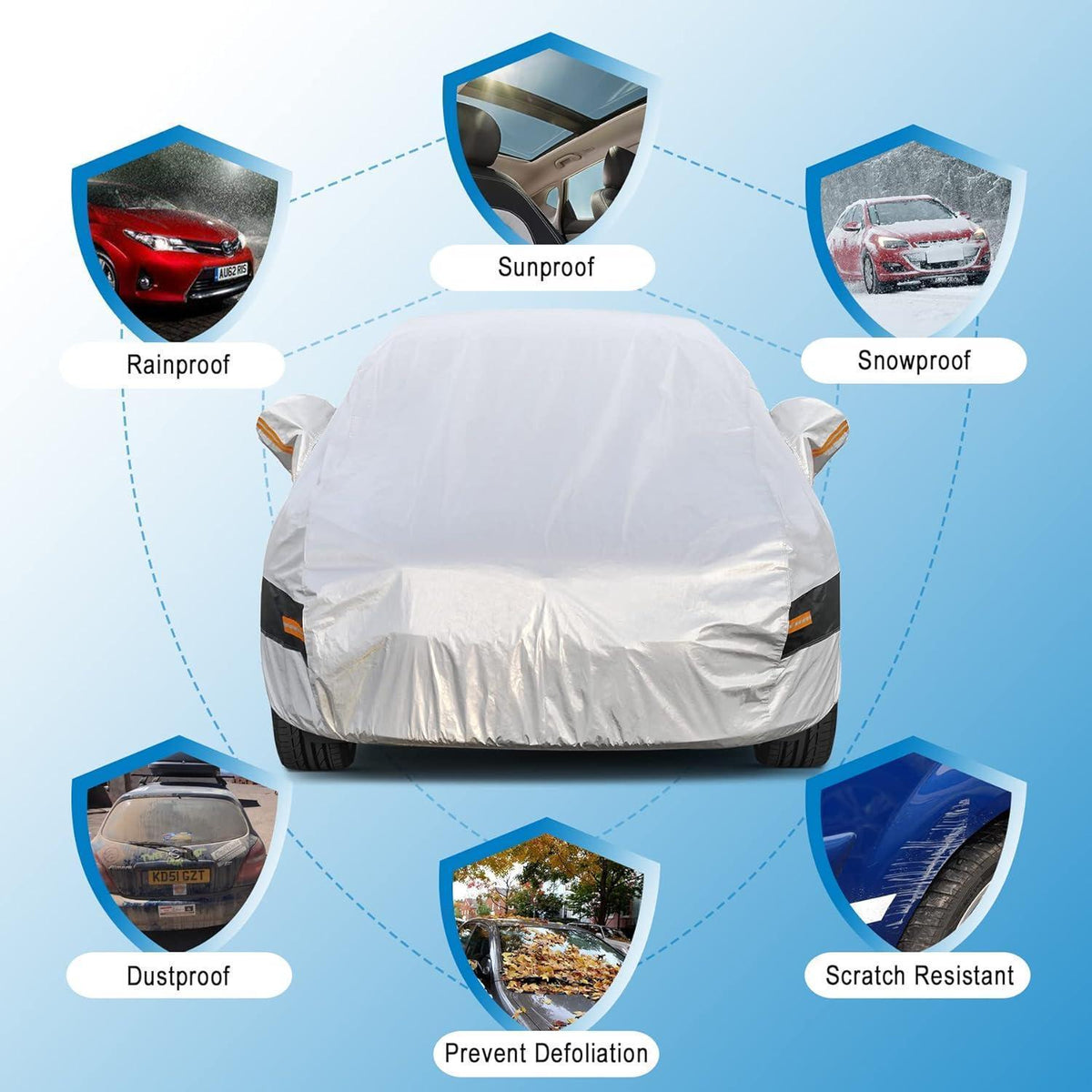 Autoabdeckung für Vauxhall Corsa (1993-2023) – Wasserdicht & Atmungsaktiv