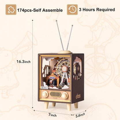 Rolife 3D Puzzle Holz Spieluhr Sonnenuntergang Karneval