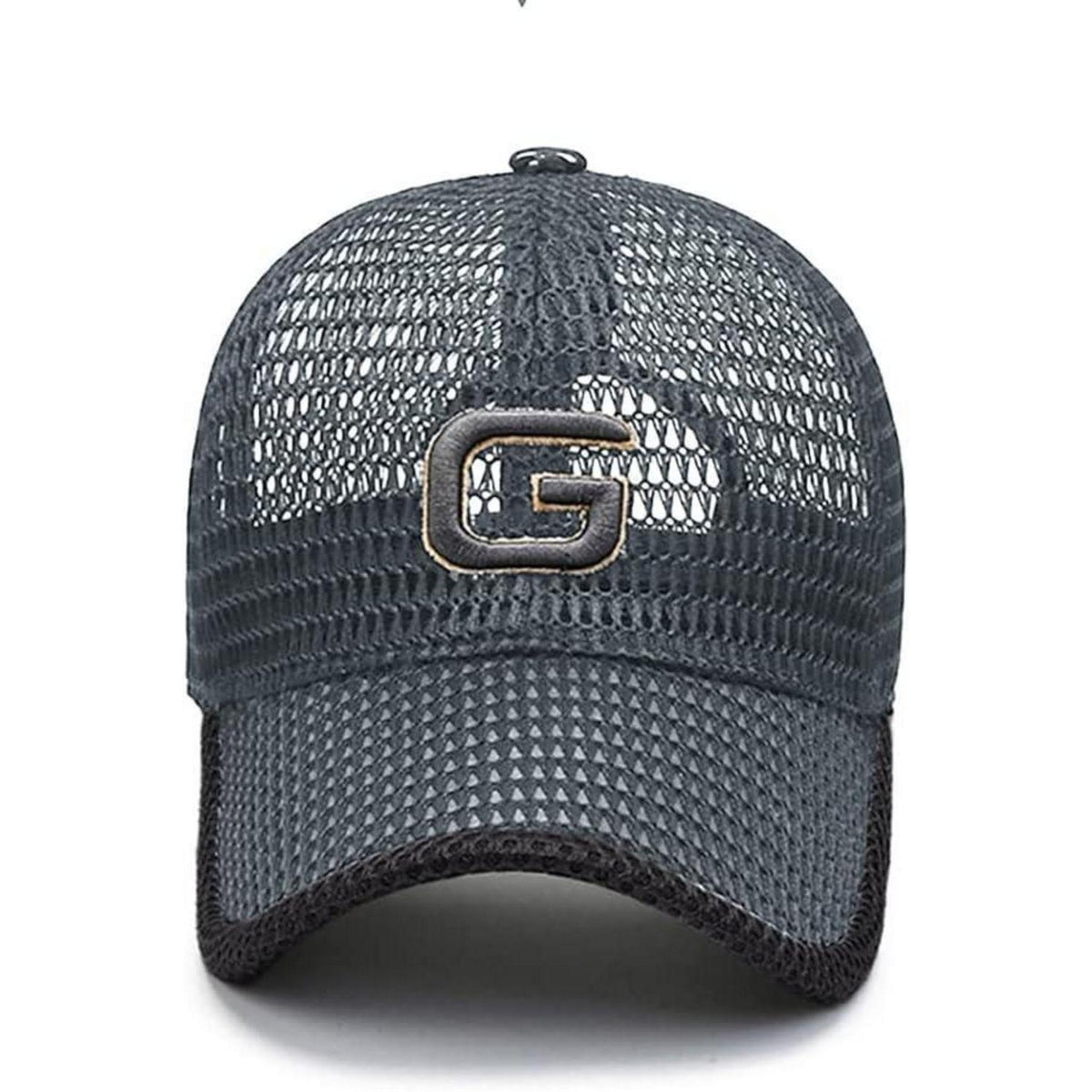 YAMEE Baseball Cap Herren Sommer Mesh Atmungsaktiv Dunkelgrau
