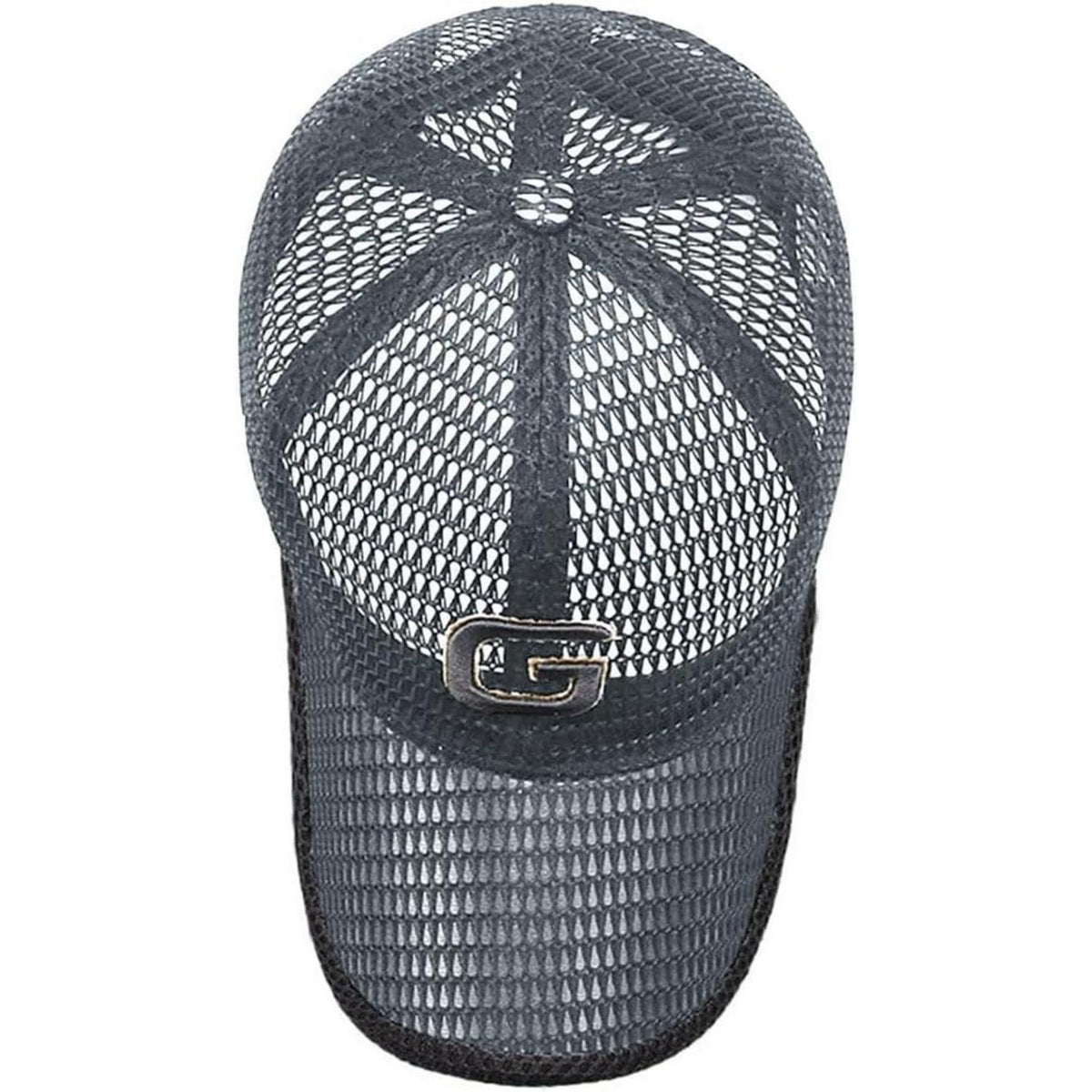 YAMEE Baseball Cap Herren Sommer Mesh Atmungsaktiv Dunkelgrau