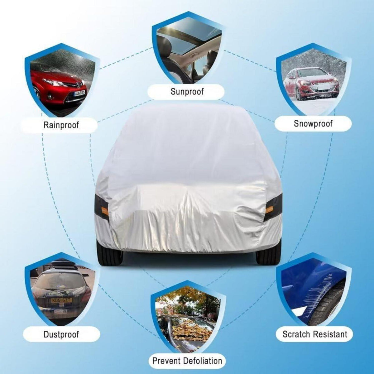 Autoabdeckung wasserdicht für Toyota C-HR (2017-2022)
