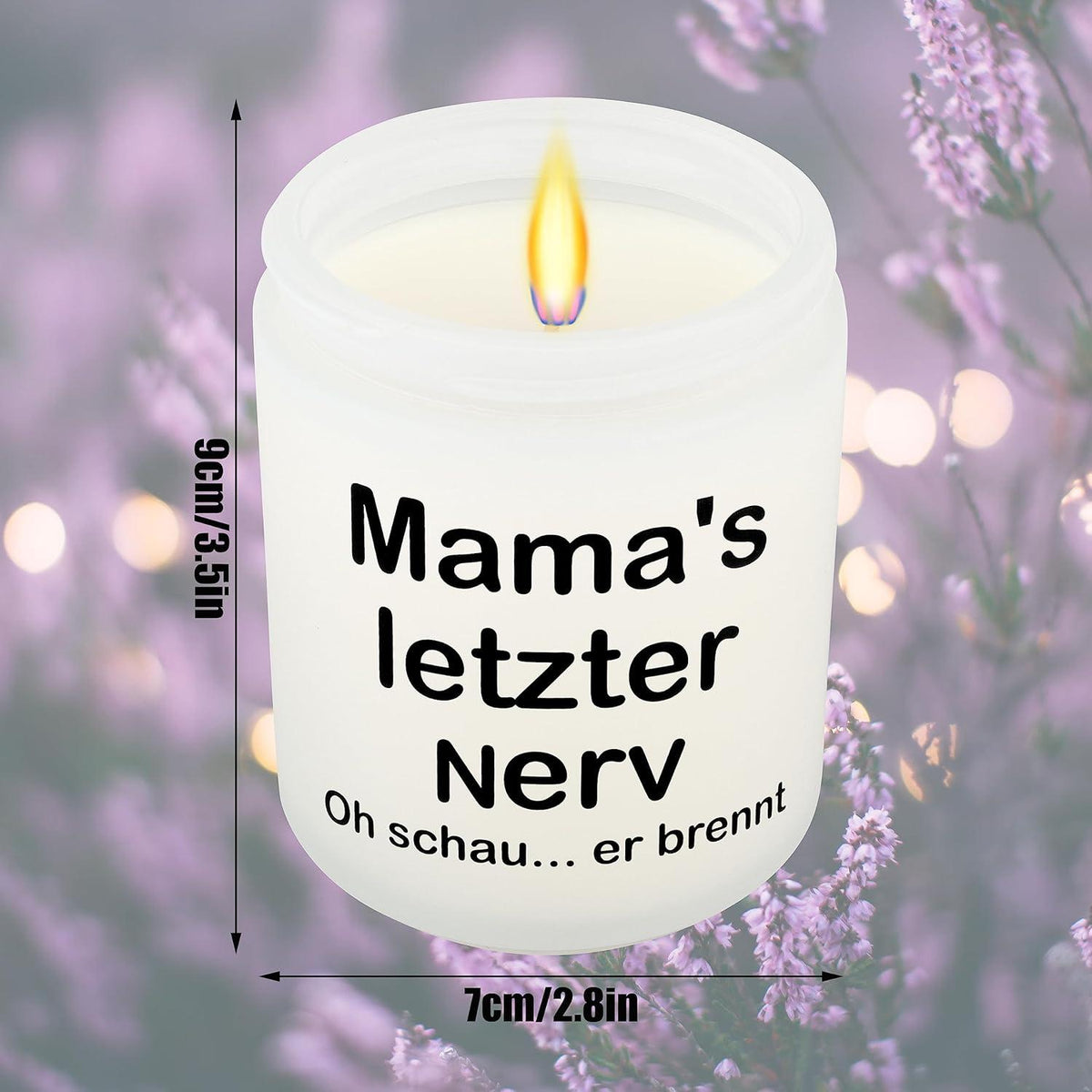 Duftkerzen Geschenkset Lavendelglas Mutter Entspannungsgeschenk