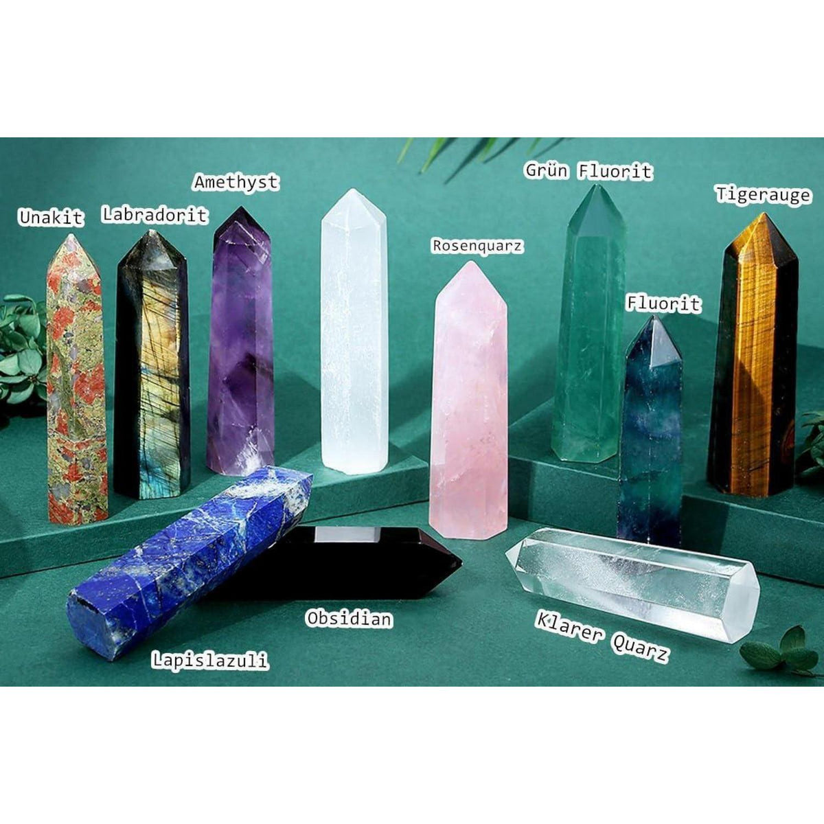 Unakit Kristall Turm 9-10cm | Schmuckstein für Meditation & Energie