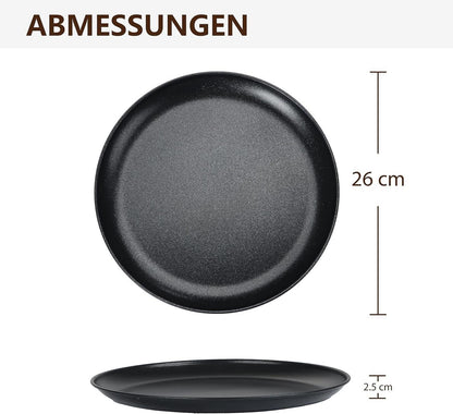Pizzablech Set Edelstahl Rund 26 cm Antihaftbeschichtung