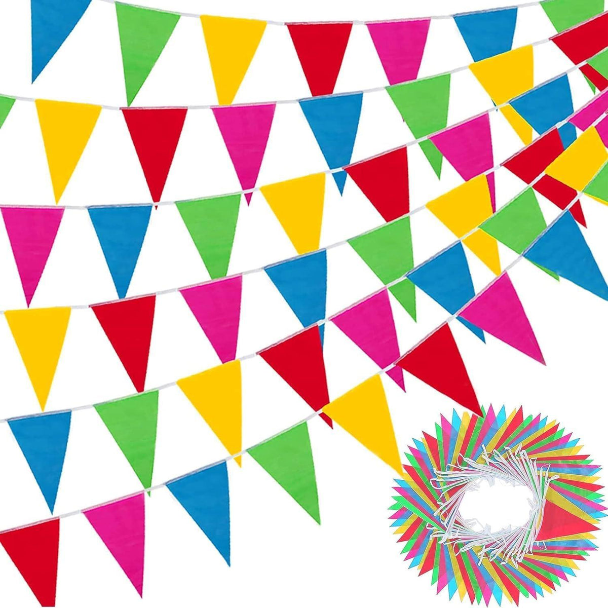 Wimpelkette Outdoor Wetterfest 100M Kinderzimmer Geburtstag