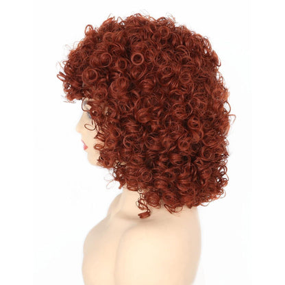 Braune Afro Lockenperücke Damen – Karneval & Party Perücke