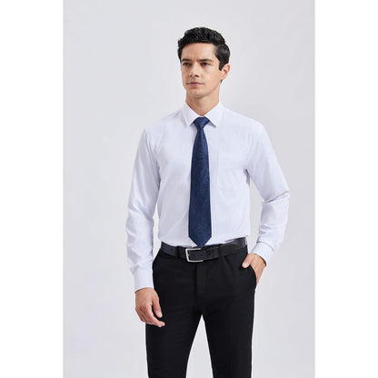 Krawatten-Set Paisley mit Einstecktuch für Herren, marineblau