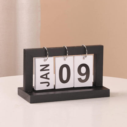 Holz Tischkalender Ewiger Kalender Deko Büro Landhausstil