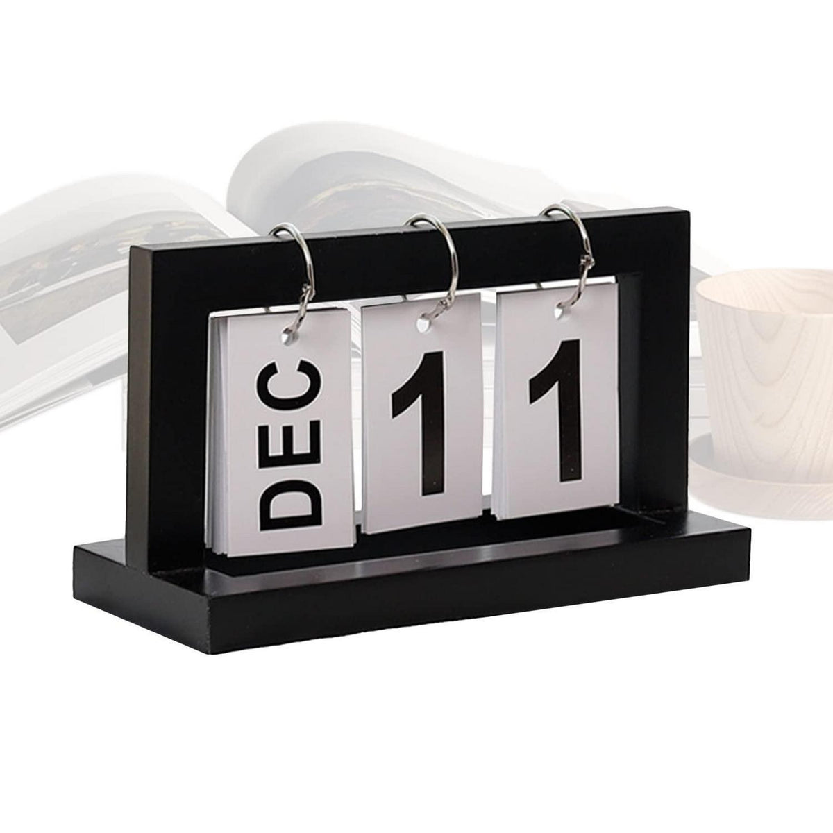 Holz Tischkalender Ewiger Kalender Deko Büro Landhausstil