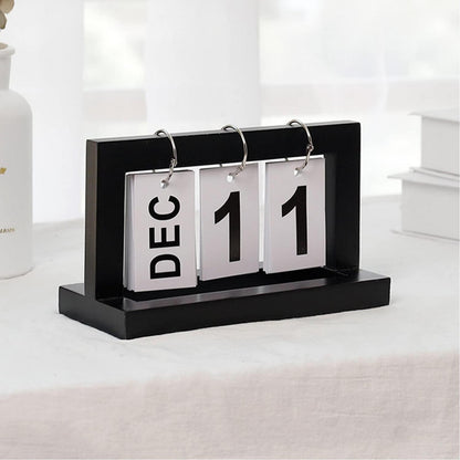 Holz Tischkalender Ewiger Kalender Deko Büro Landhausstil