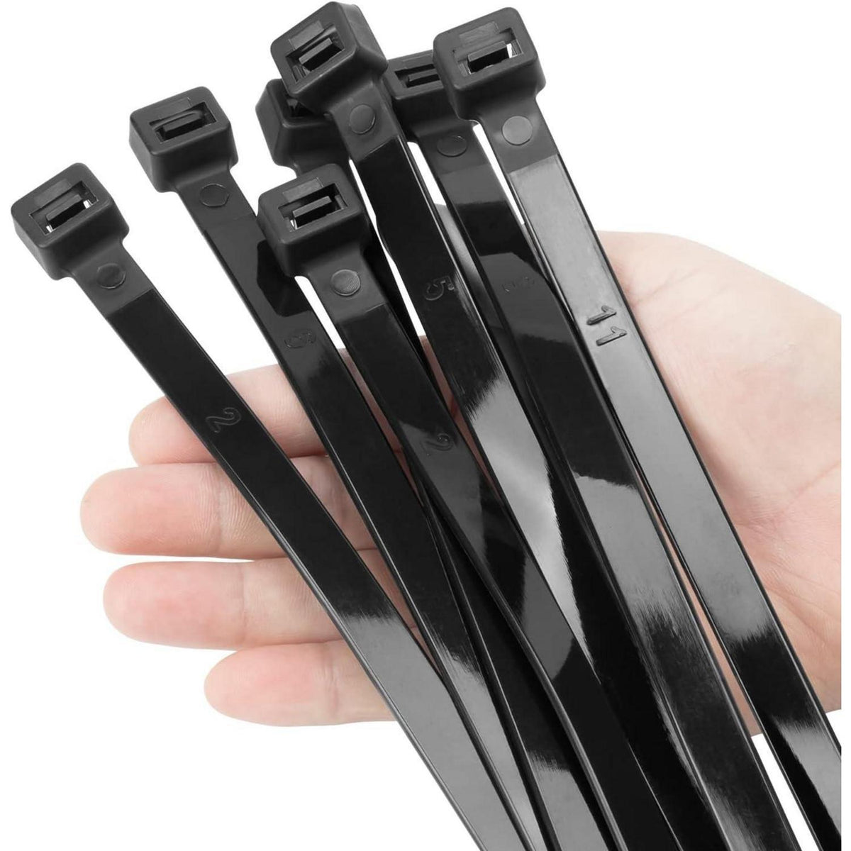 300mm Lange Kabelbinder Schwarz – 80er Set, 114kg Zugfest