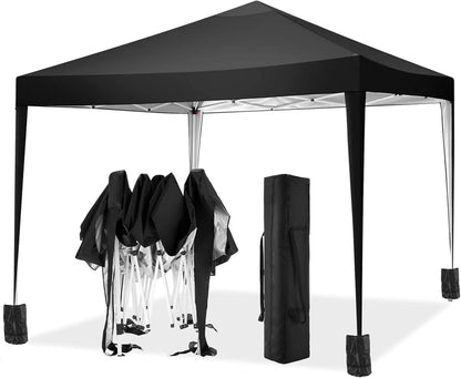 Pop Up Pavillon Wasserdicht Stabil Faltpavillon 3x3m mit 4 Sandsack