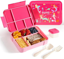 Lunchbox Kinder Bento Box Auslaufsicher 1300ml Rosa Swkien