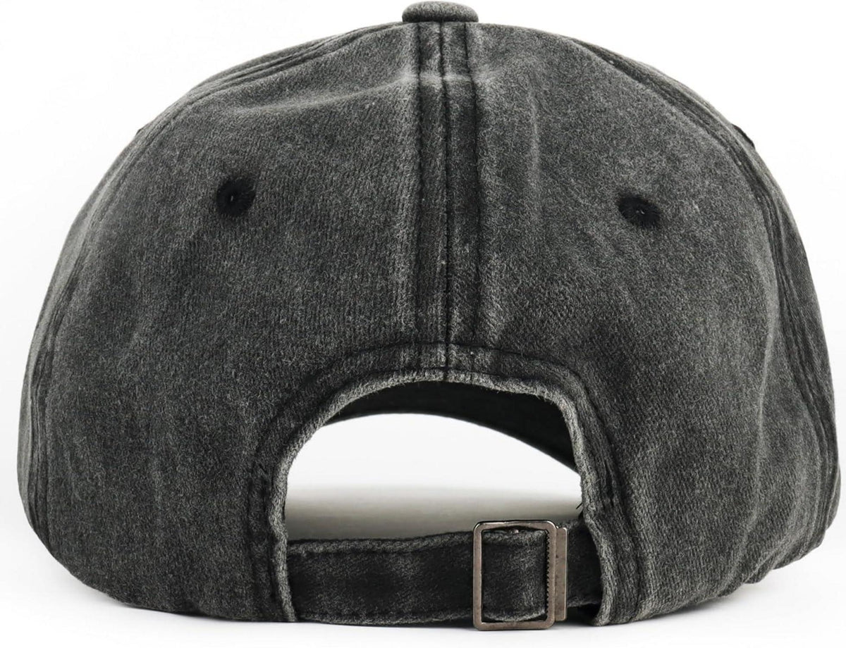 Jeasona Cap 100% Baumwolle Dunkelgrau gestickte Buchstaben