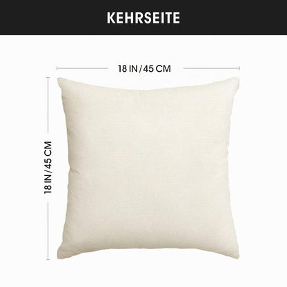 Dahlien Kissenbezüge 4er Set Grau 45x45 cm Geometrisch