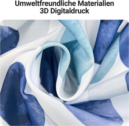 Duschvorhang Blaue Blütenblätter