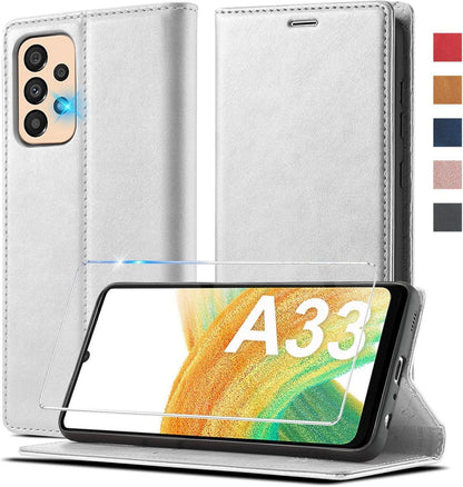 Handyhülle Samsung Galaxy A33 5G Leder Schutzhülle Magnet Klappbar