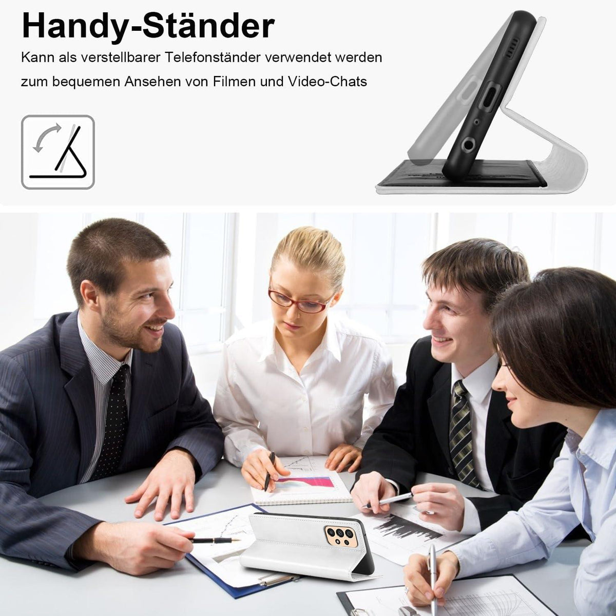Handyhülle Samsung Galaxy A33 5G Leder Schutzhülle Magnet Klappbar