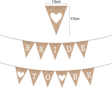 Bride To Be Girlande JGA Deko Frauen Jute Banner