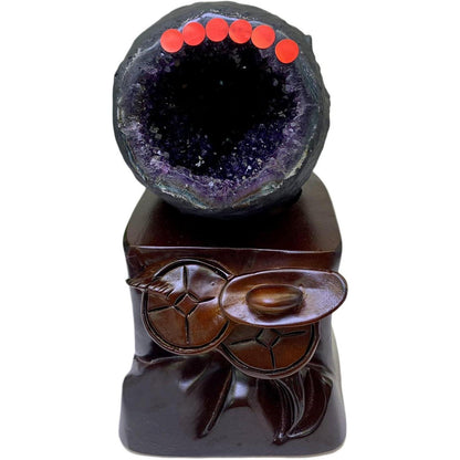 Natürlicher Amethyst Kristall Cluster (2,6 kg) – Schmuckstein für Meditation & Dekoration