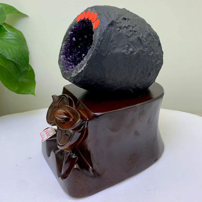 Natürlicher Amethyst Kristall Cluster (2,6 kg) – Schmuckstein für Meditation & Dekoration