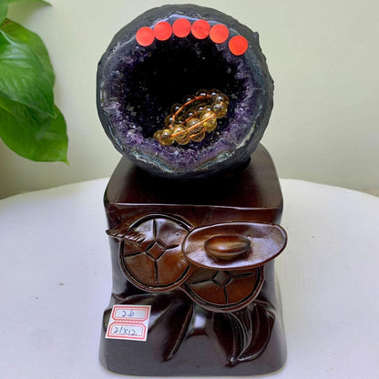 Natürlicher Amethyst Kristall Cluster (2,6 kg) – Schmuckstein für Meditation & Dekoration