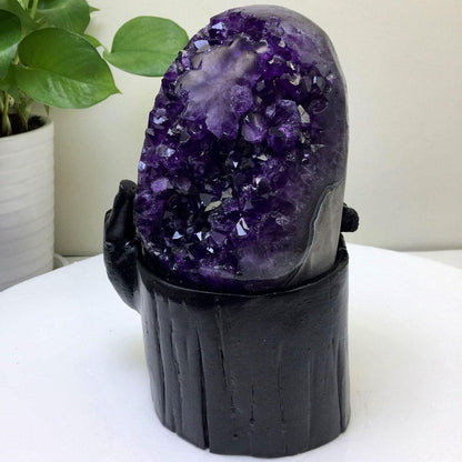 Natürlicher Amethyst Cluster 2,6 Kg Heilstein Meditation Geschenk