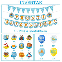 Bayrische Oktoberfest Deko Set Banner Girlande Luftballons