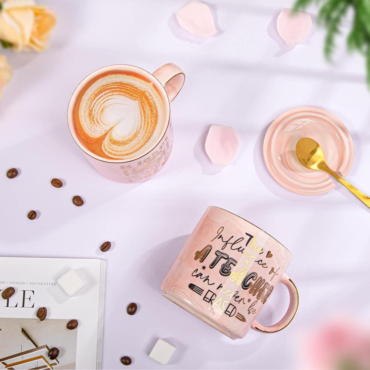 Marmor Tasse "Lehrer Wertschätzung" - 400ml Geschenk