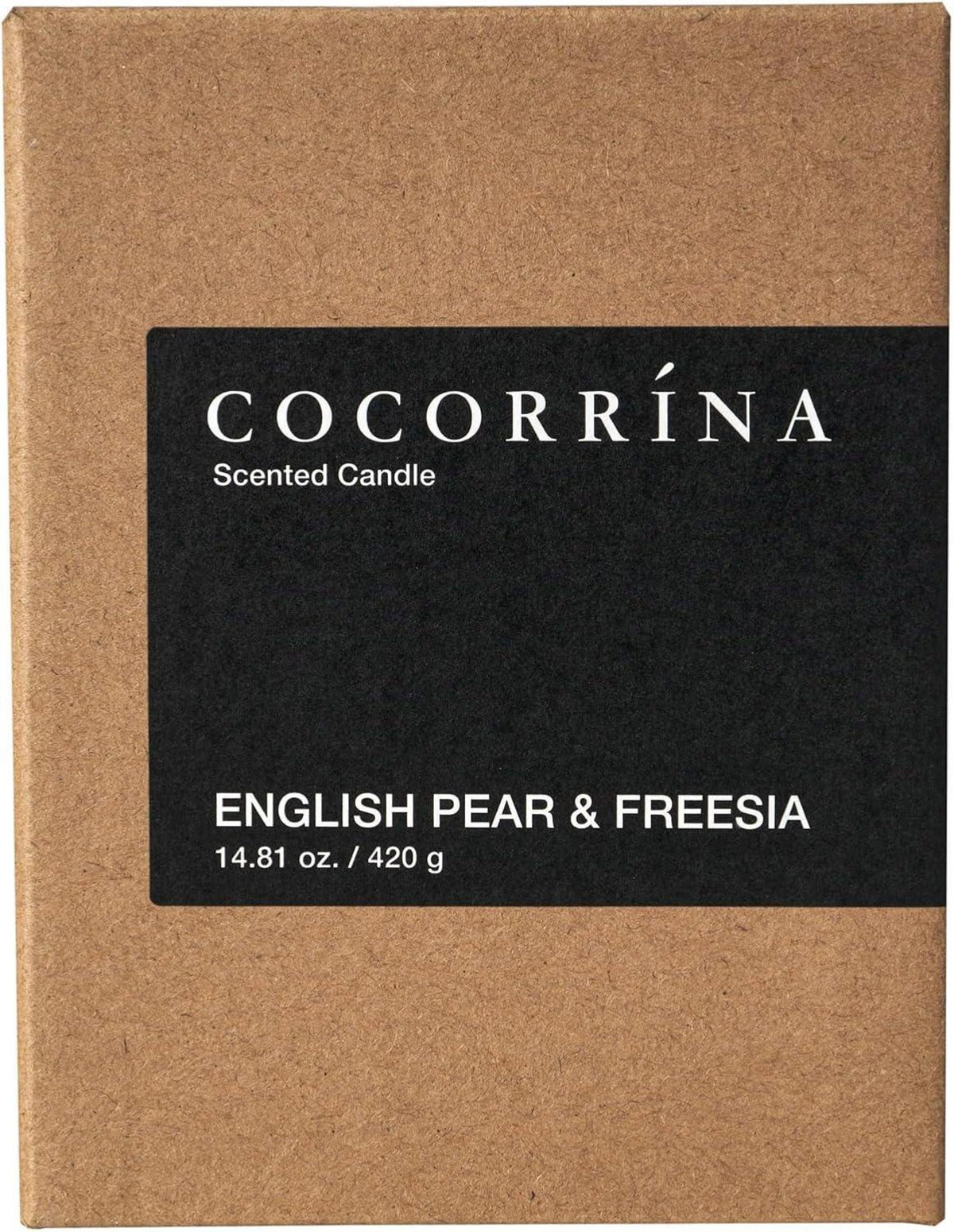 Duftkerze Englische Birne & Freesie 420g Sojawachs 46 Std. Entspannung Aroma Eco-friendly
