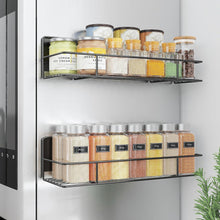Magnetisches Gewürzregal für Kühlschrank - Schwarz
