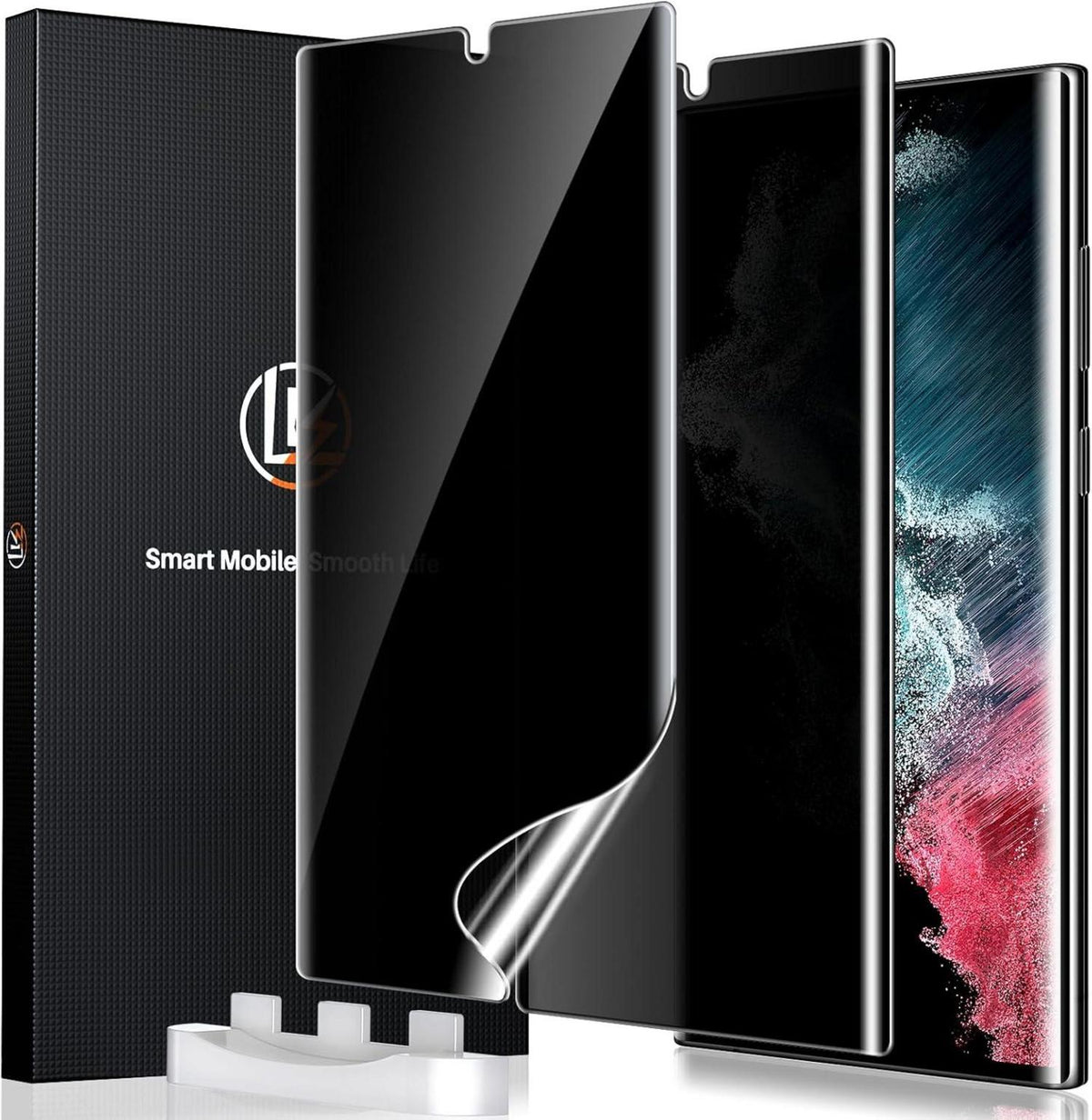 Displayschutzfolie Samsung Galaxy S22 Ultra Sichtschutz 2-in-1 Paket