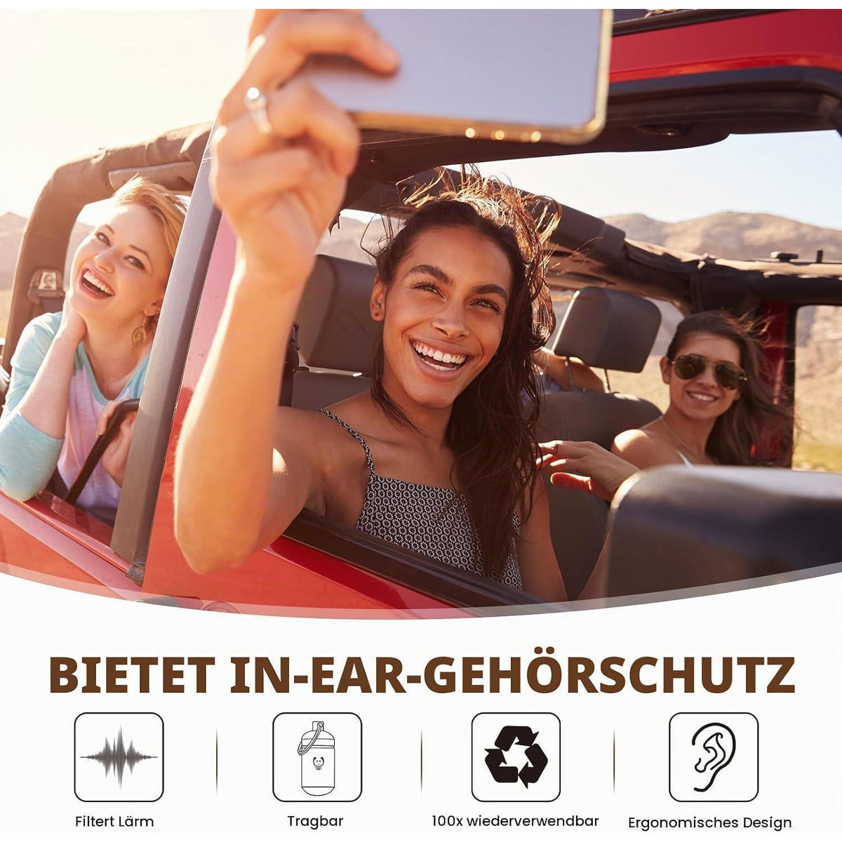 Flugzeug Ohrstöpsel Druckausgleich – 2er Set für sanftes Reisen
