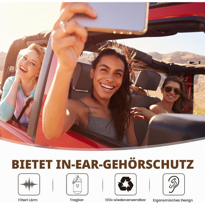 Flugzeug Ohrstöpsel Druckausgleich – 2er Set für sanftes Reisen