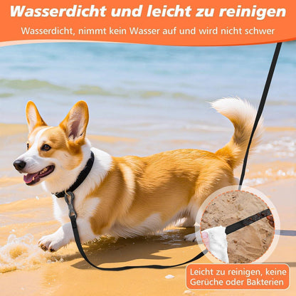 Wasserdichte Schleppleine für Hunde 10M mit abschließbarem Karabiner